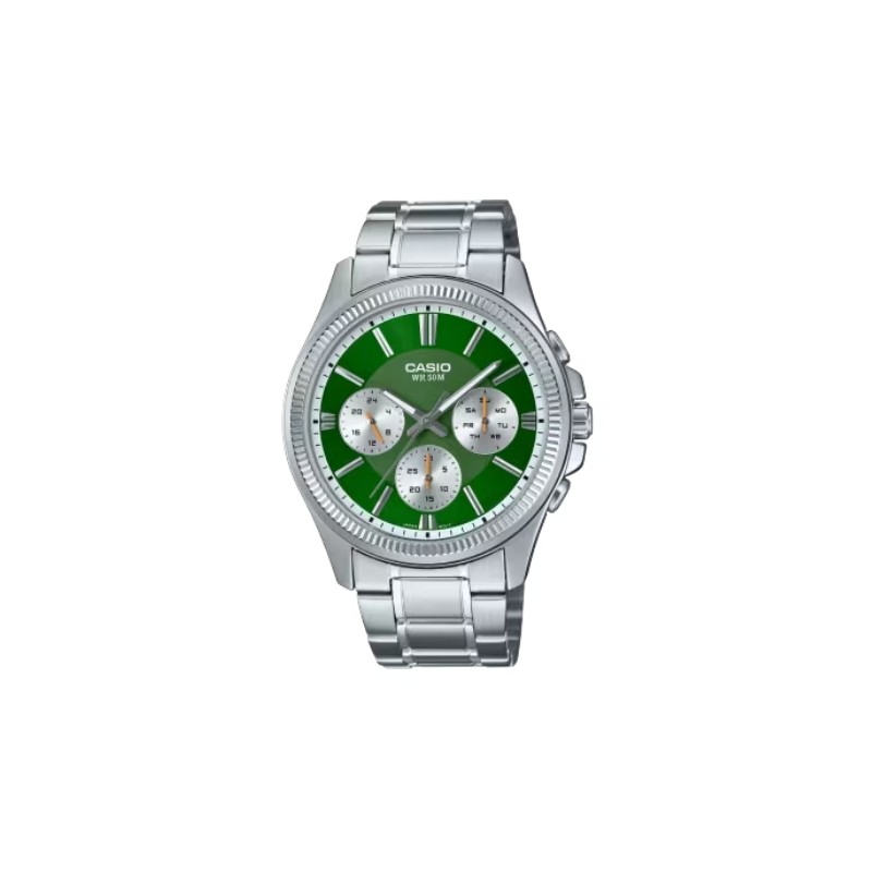 CASIO Mod. DAY DATE MULTIFUNCTION - GREEN MTP-1375D-3AVDF